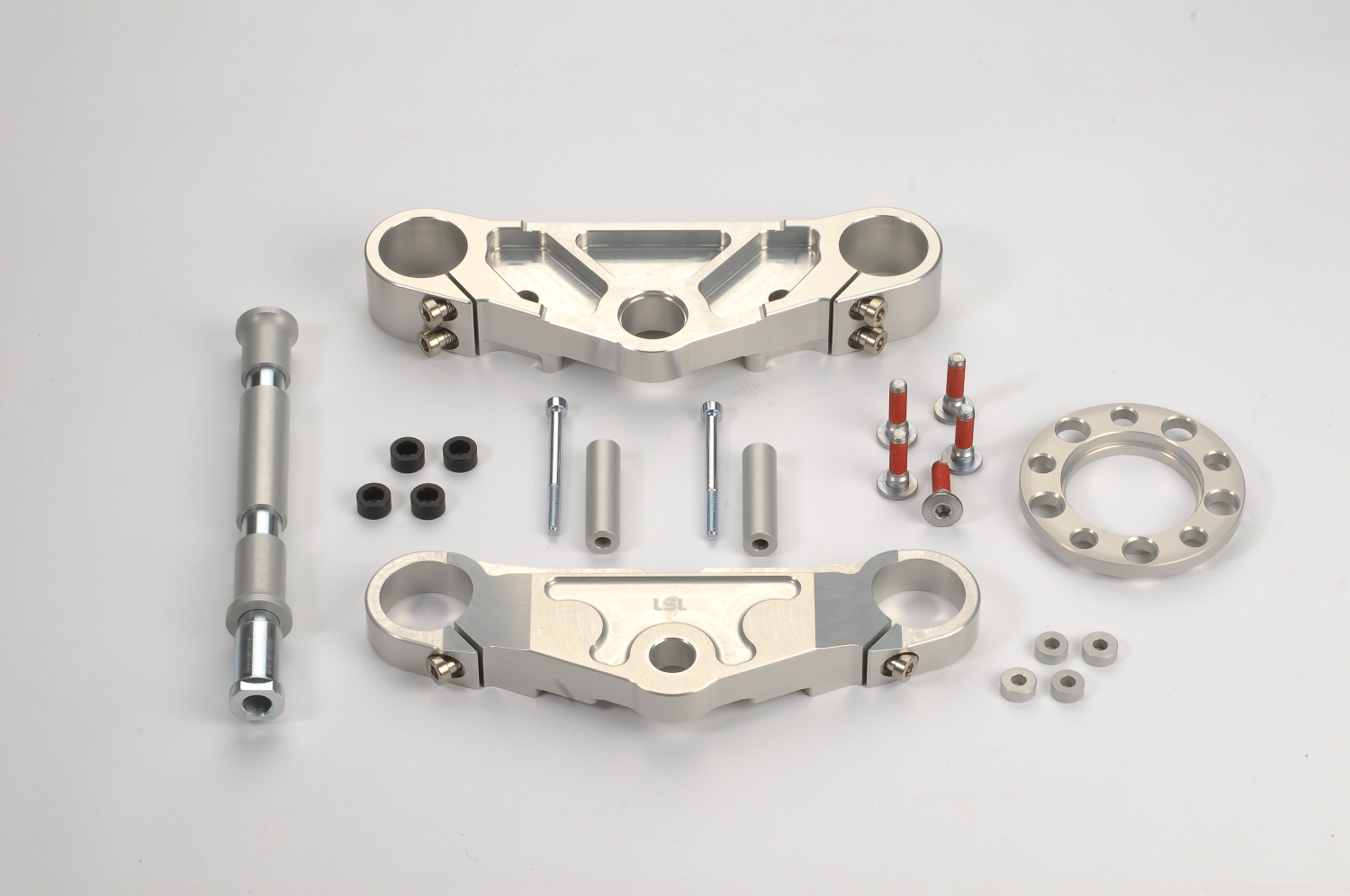 LSL Gabelbrückenkit für Kawasaki W800 / 39mm/42mm Offset, schwarz
