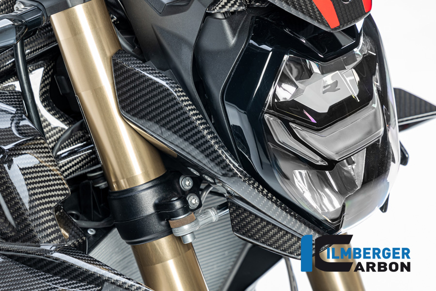 Ilmberger Carbon Seitliche Abdeckung am Scheinwerfer rechts, glänzend, BMW S1000R 2020-, M1000R 2023-