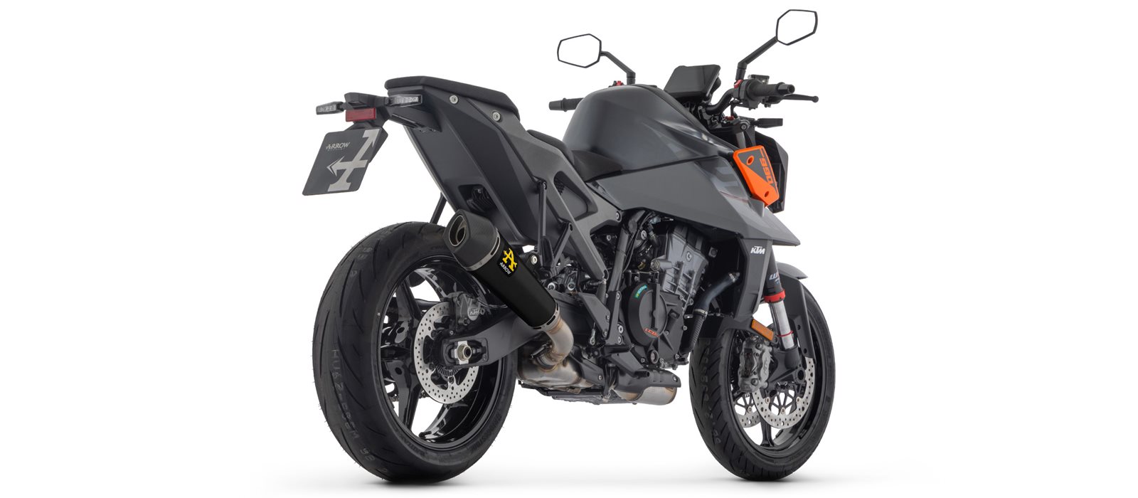 ARROW Auspuff X-KONE DARK NiChrom für KTM Duke 990 ab Modelljahr 2024-