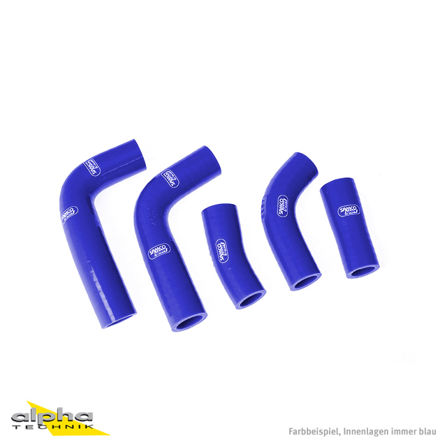SAMCO SPORT Siliconschlauch Kit blau für Kawasaki Ninja 250R Modelljahr 2008-2012