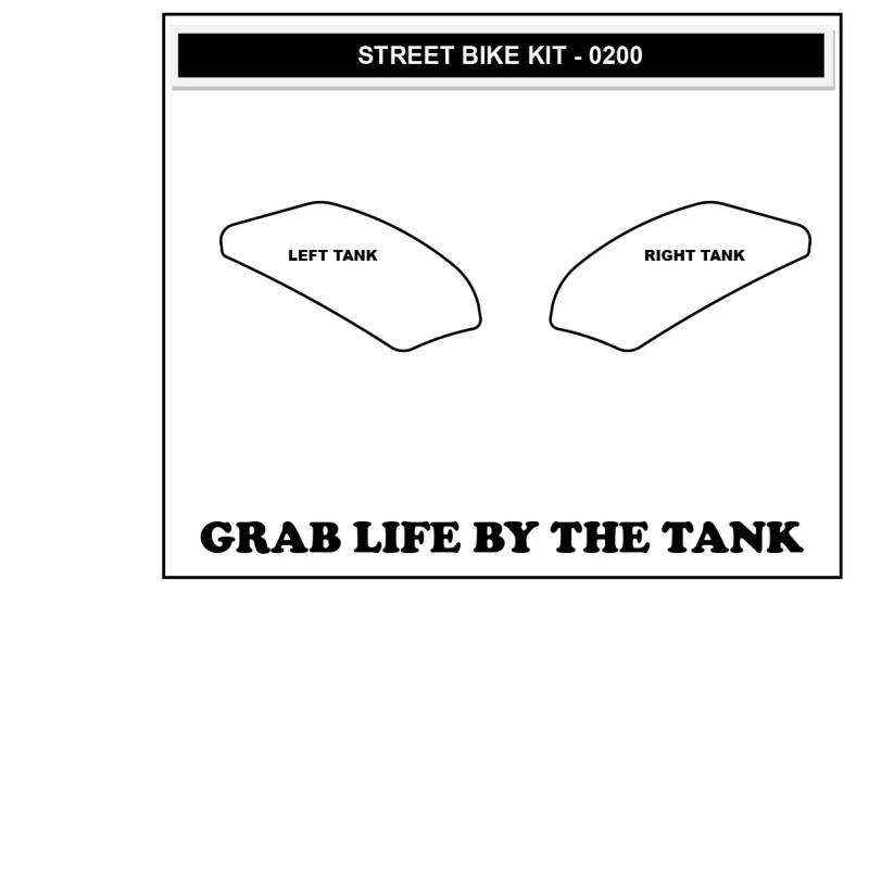 Stompgrip Tank Pad klar, Icon, Streetbike Tank Kit - Tank Seiten, für BMW, G310R 2021-2026