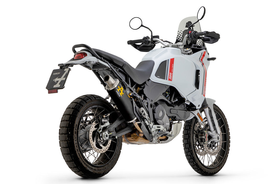 ARROW Auspuff INDY RACE DARK Aluminium für Ducati Desert X 950 ab Modelljahr 2022-