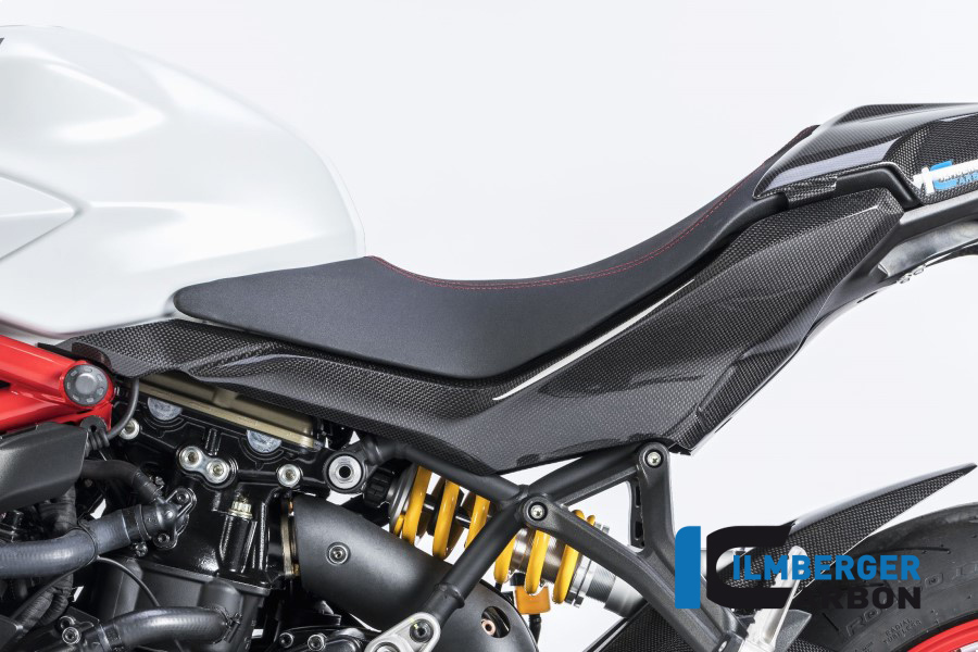Ilmberger Carbon Seitendeckel links glanz, Carbon