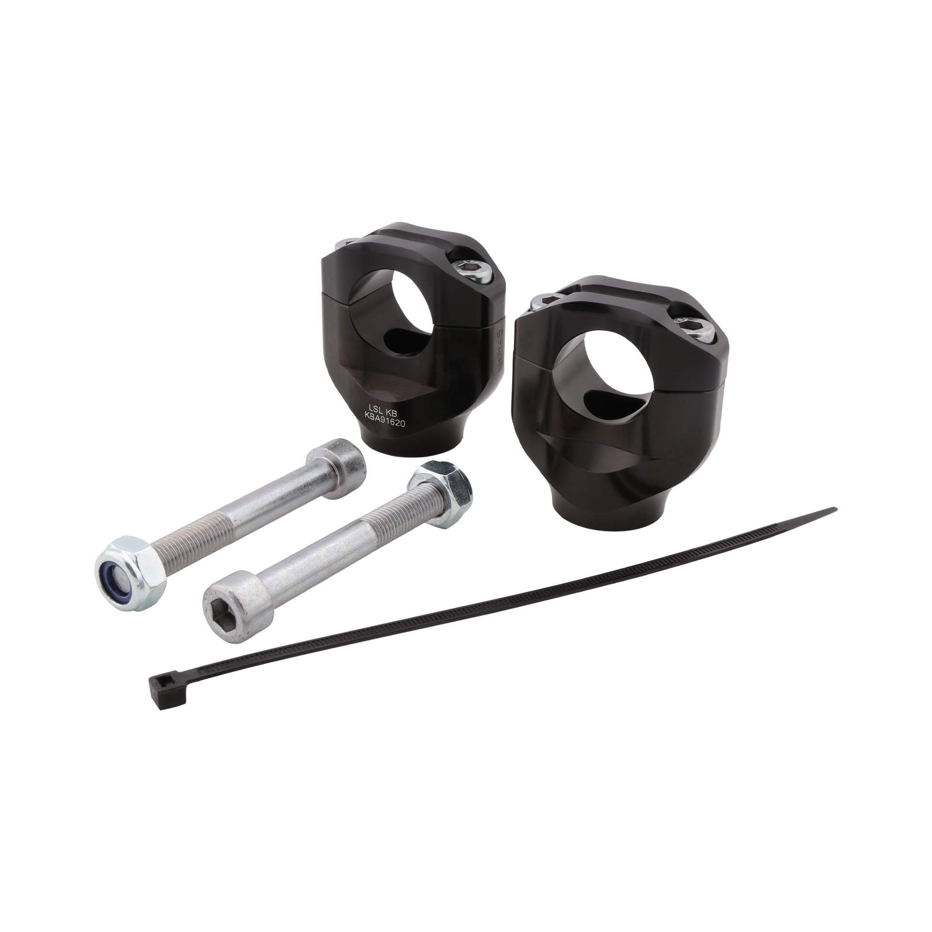 LSL Klemmbock-Kit 28,6 mm für BMW S1000R, Typ 2R99, 2R99r,  2021- , schwarz