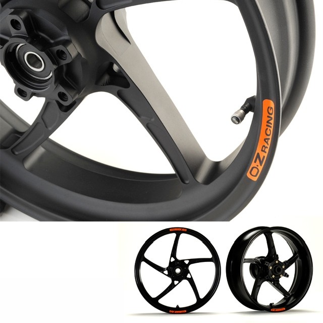 OZ Piega Aluminium hinten in schwarz matt für Aprilia RSV4, Tuono V4(R), Dorsoduro SMV1200