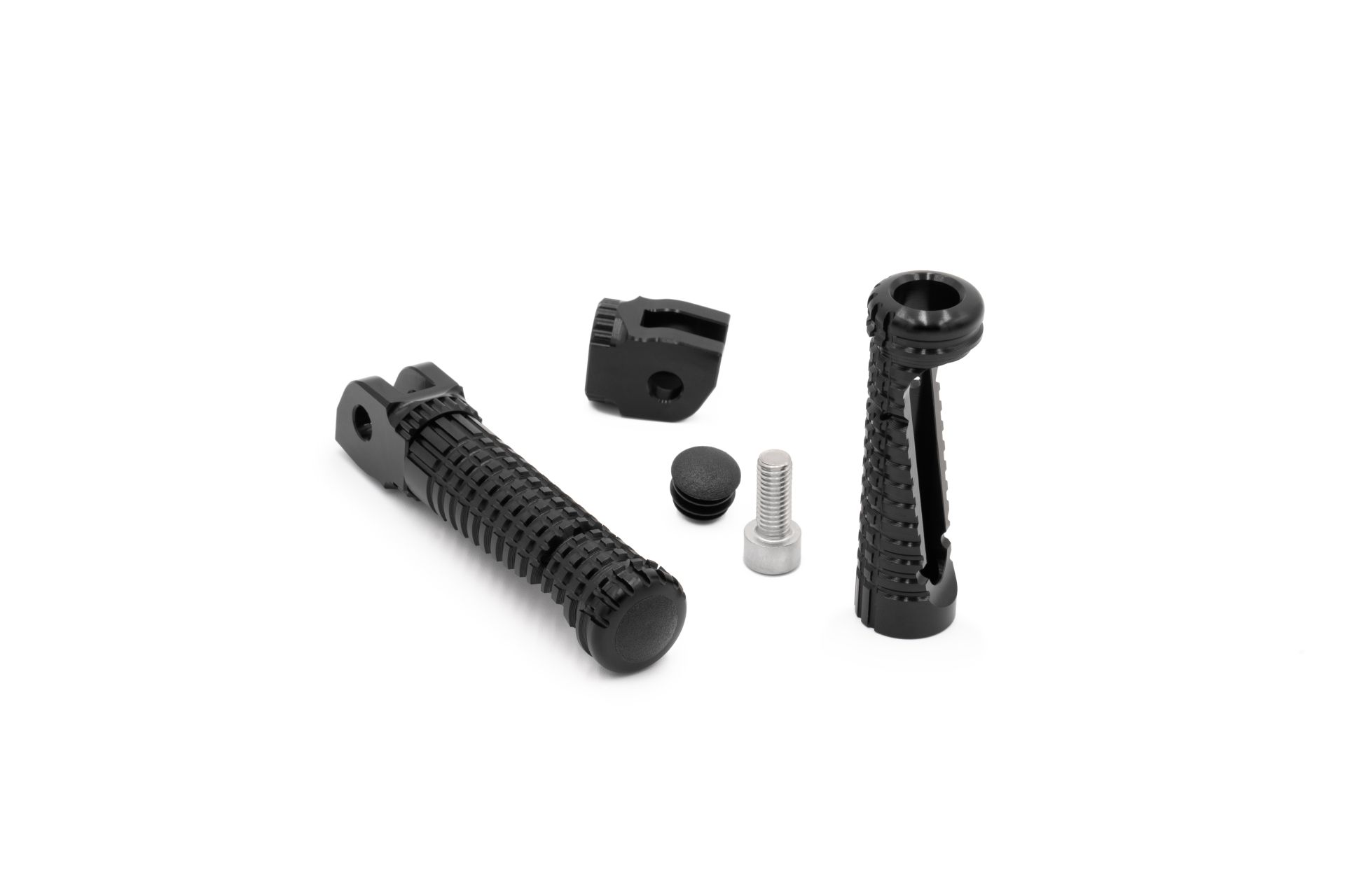 Gilles Austauschfußrasten-Kit Racing, Sozius, schwarz für Yamaha MT-07, MT-09, R7, Tracer 9