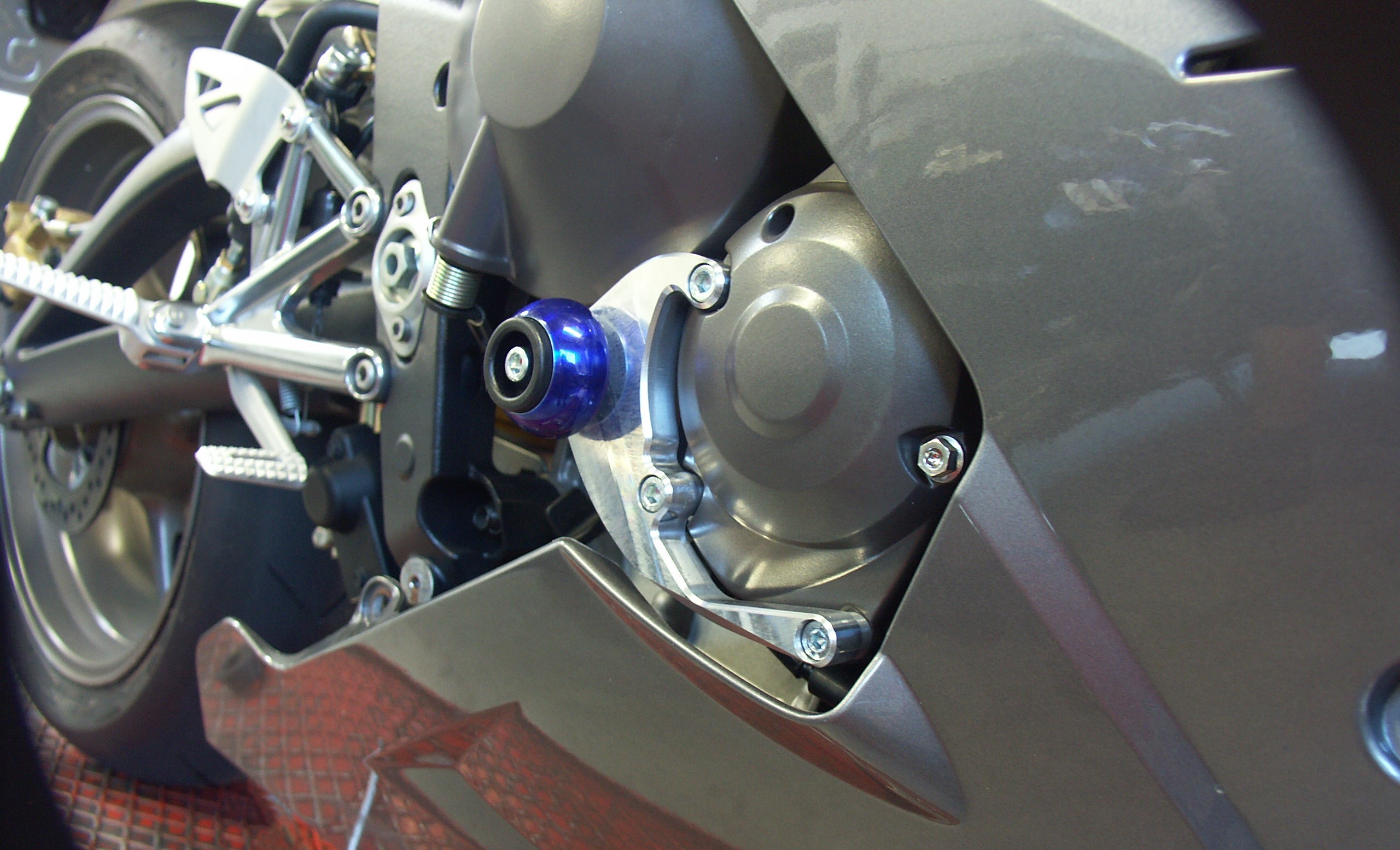 LSL Crash-Ball Kupplung für Triumph 675,  2006-, blau