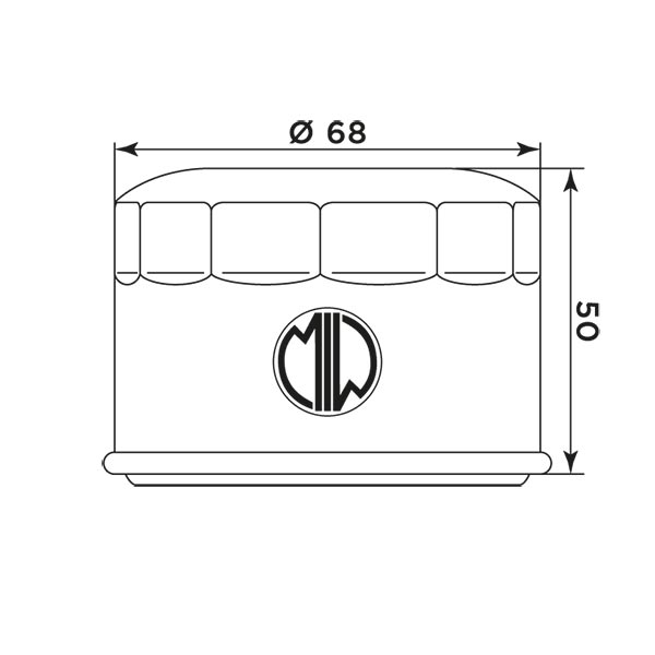 MIW Ölfilter Y4011 für diverse Yamaha Modelle