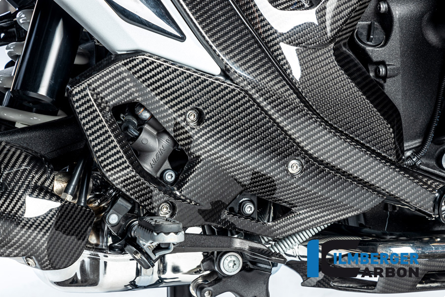 Ilmberger Carbon Fersenschutz links, glänzend, BMW R1300GS 2023-
