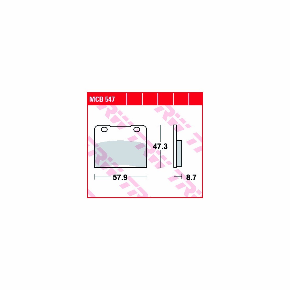 TRW Bremsbelagsatz Allround MCB547 vorne
