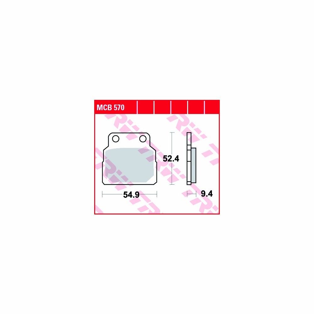 TRW Bremsbelagsatz Allround MCB570 vorne