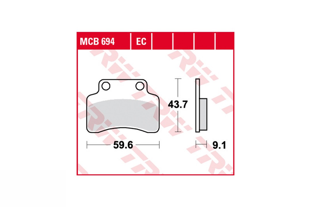 TRW Bremsbelagsatz MCB694EC