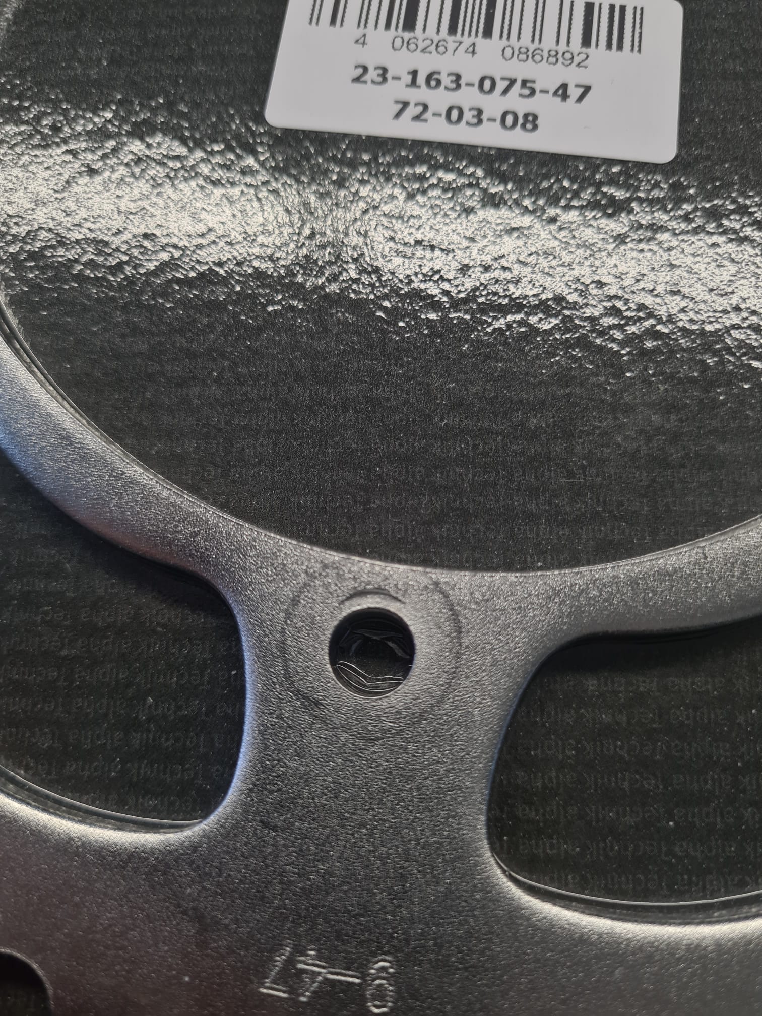 Kettenrad Stahl, 47 Zähne, Teilung 520