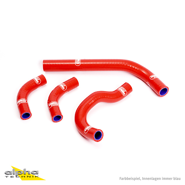 SAMCO SPORT Siliconschlauch Kit rot für Honda CRF250R CRF250X Modelljahr 2003-2019