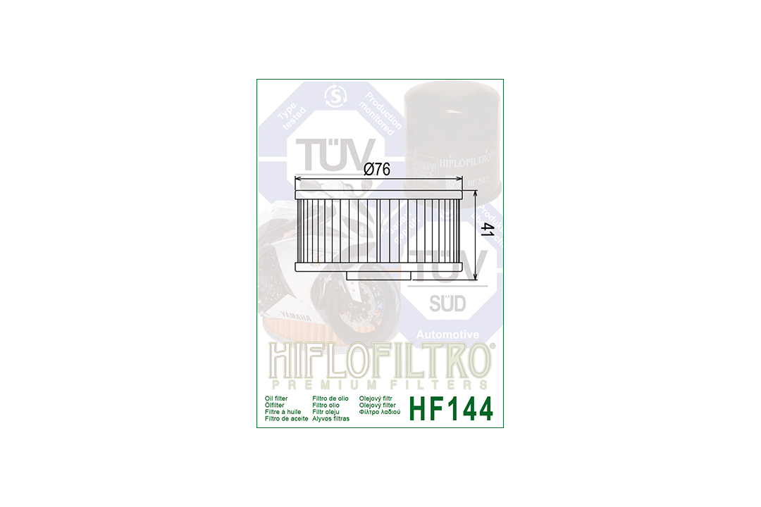 HIFLO Ölfilter HF144 für diverse Yamaha Modelle