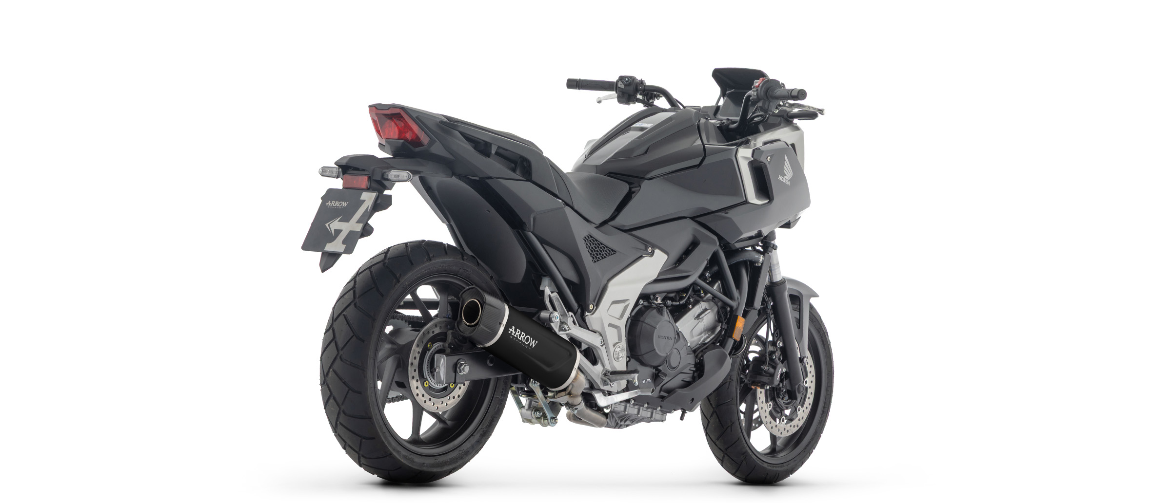 ARROW Auspuff INDY RACE EVO Aluminium schwarz für Honda NC750X RH23 2025-