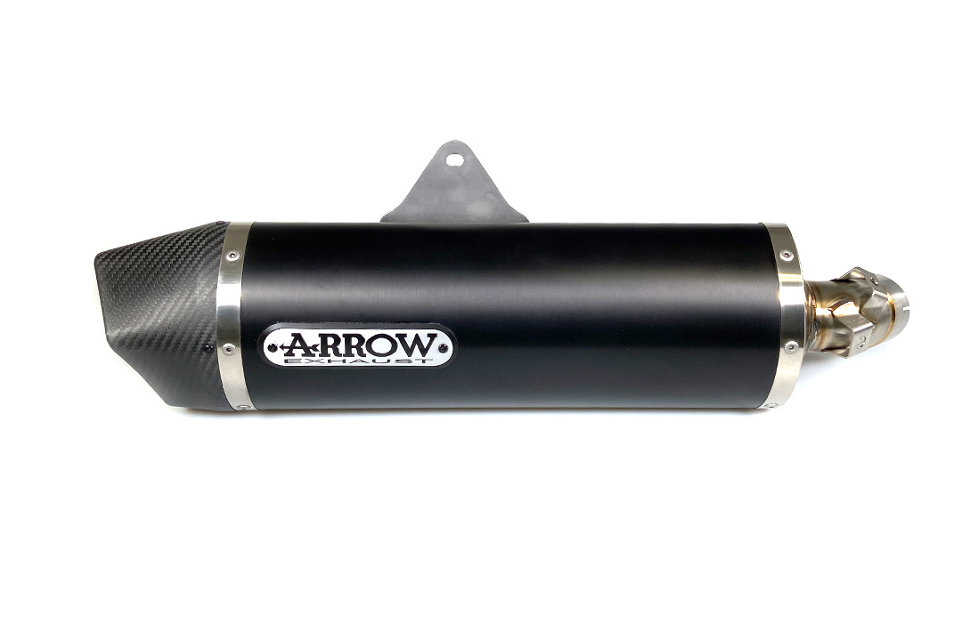ARROW Auspuff MAXI RACE TECH für Suzuki DL1000 V-Strom 2014- V-Strom 1050 2020- aus Aluminium, schwarz