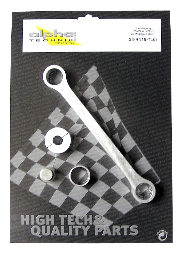 alpha Technik Tieferlegungssatz 25mm Yamaha YZF1000R1; Typ RN19; Modelljahr 2007-