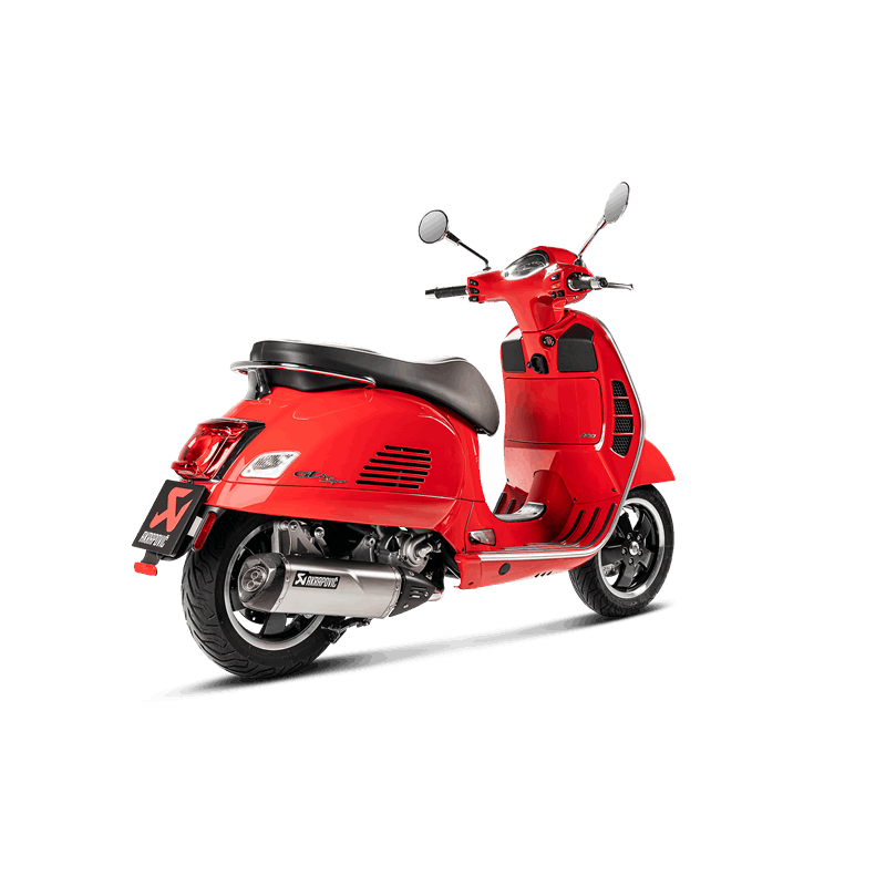 Akrapovic Slip-On Line (SS) Auspuff für Vespa GTS 125/150 i.e Super 2009-2016 / GTS250 2005-2013 / GTS300/Sei Giorni 2008-2020 / GTV250 2006-2013 / GTV300 2010-2016