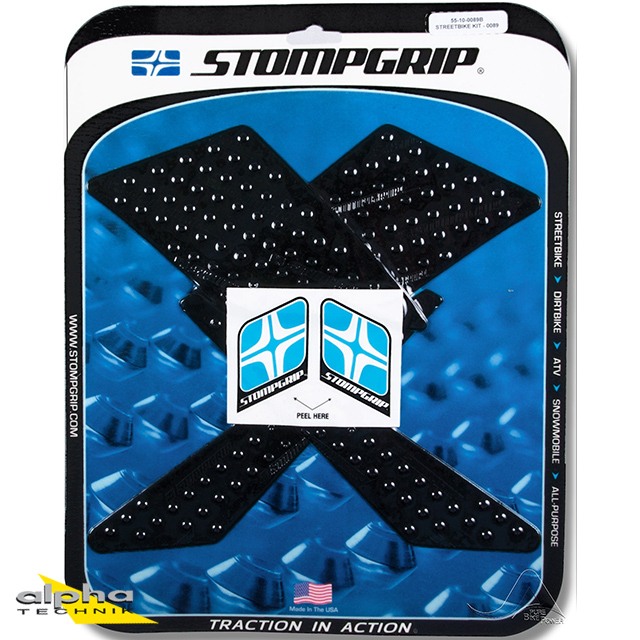 Stompgrip schwarz, Volcano, für KLX250, 2009-2020, KLX300 2021-2026