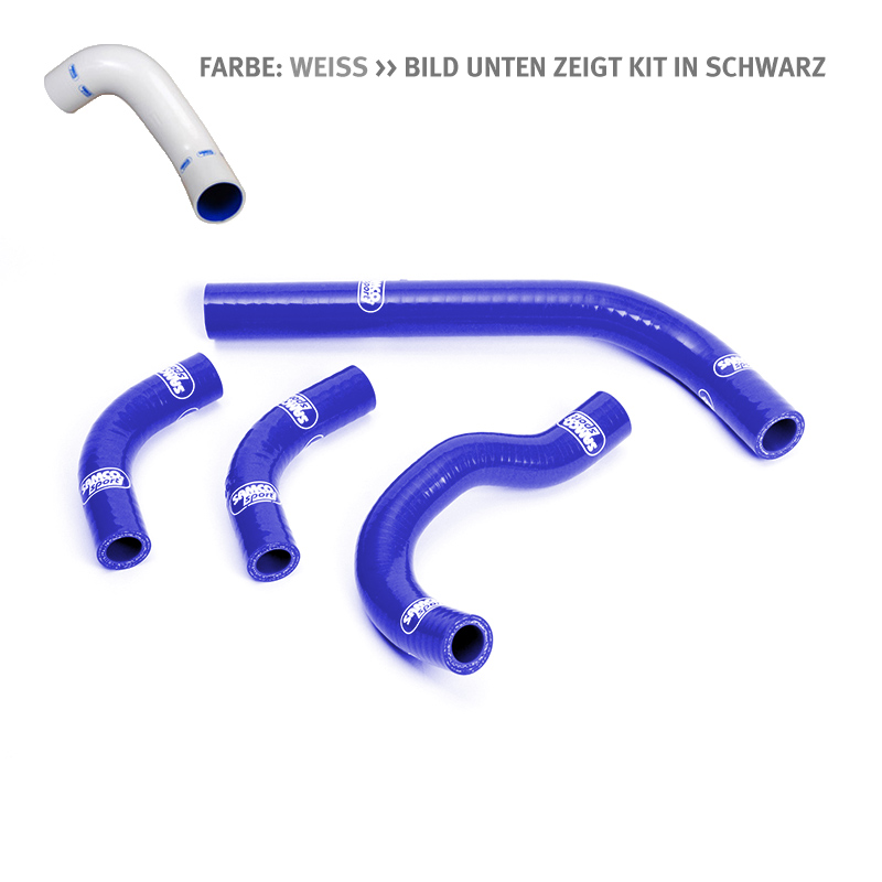 SAMCO SPORT Siliconschlauch Kit weiß für Honda CRF250R CRF250X Modelljahr 2003-2019
