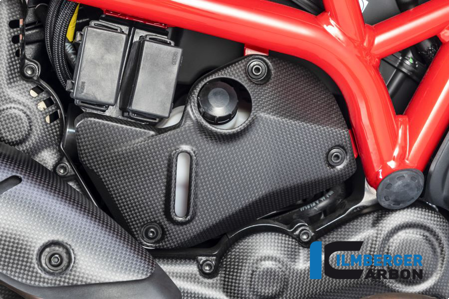 Ilmberger Carbon Abdeckung unterm Rahmen rechts, matt Ducati Monster 1200, 1200S 2017-