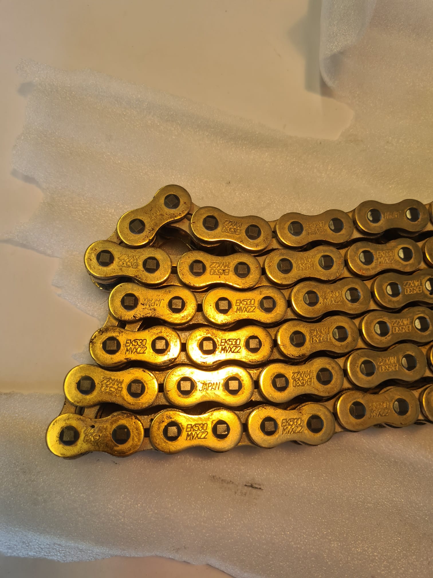 Kette ENUMA MVXZ-2 530, ideale OEM-Ersatzkette - 106 Glieder - Farbe Gold