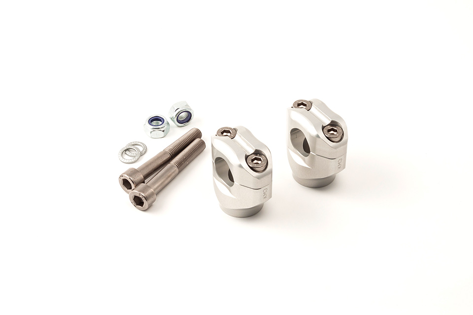 LSL Klemmbock-Kit 28,6 mm, für Yamaha XSR700,  2016- , silber