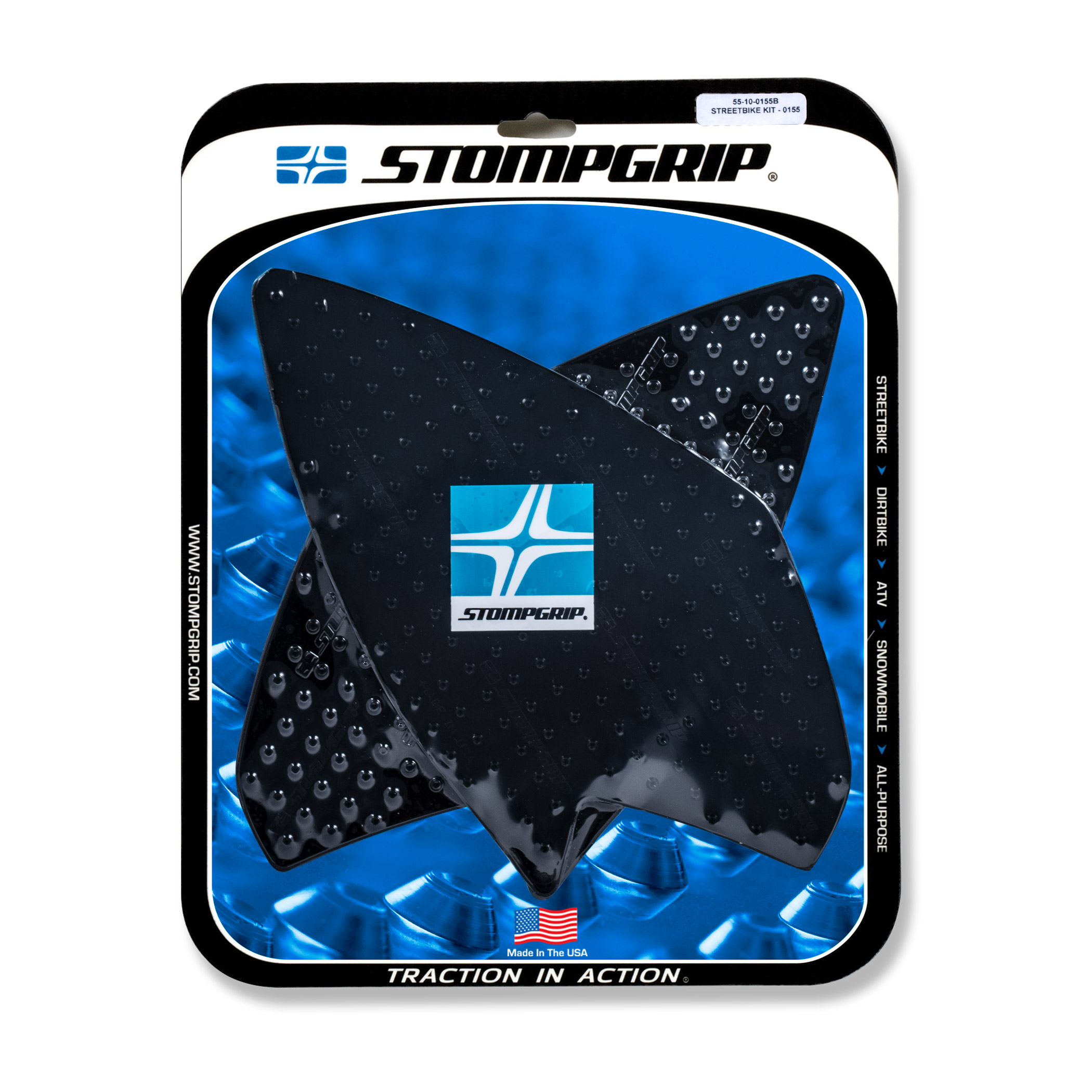 Stompgrip schwarz, Volcano, für BMW G310GS, 2018-2025