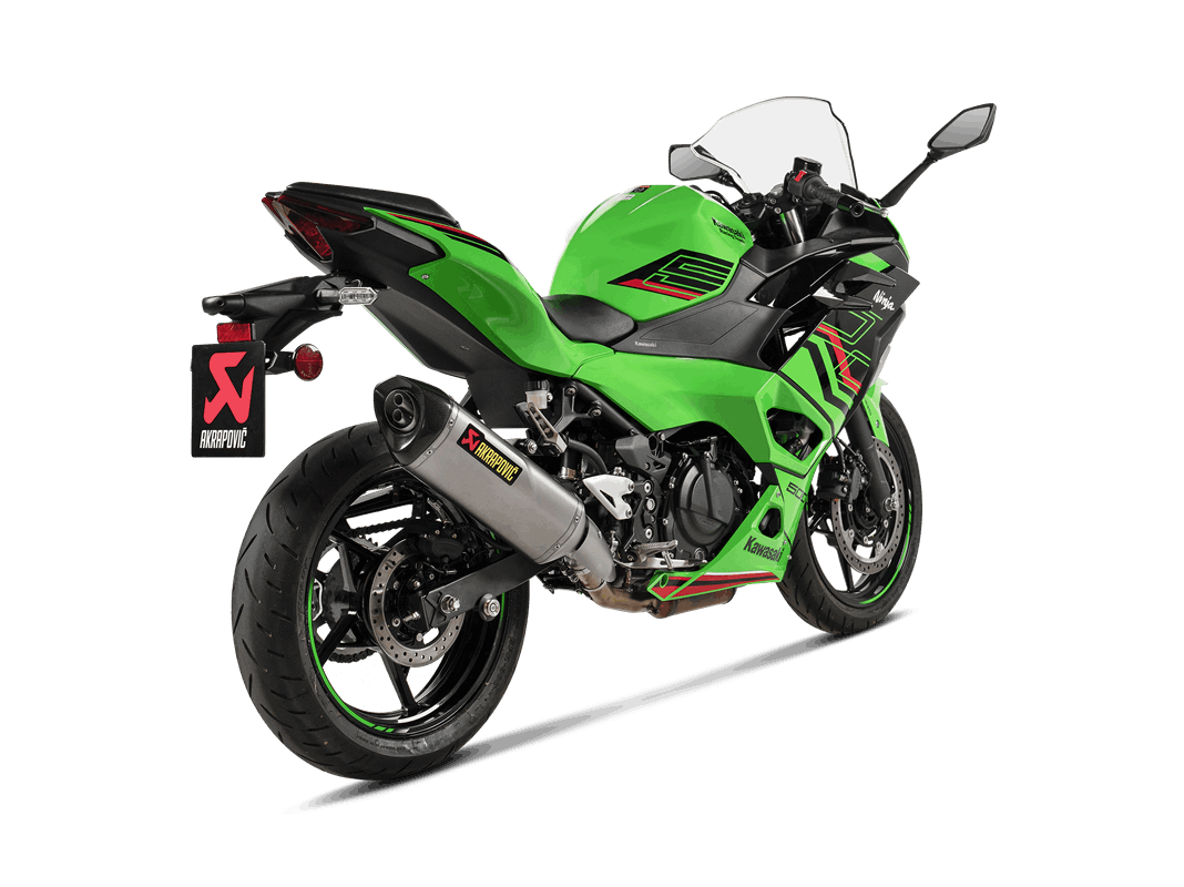 Akrapovic Slip-On Line (Titan) Auspuff für Kawasaki Ninja 500, Z500, 2024-2025