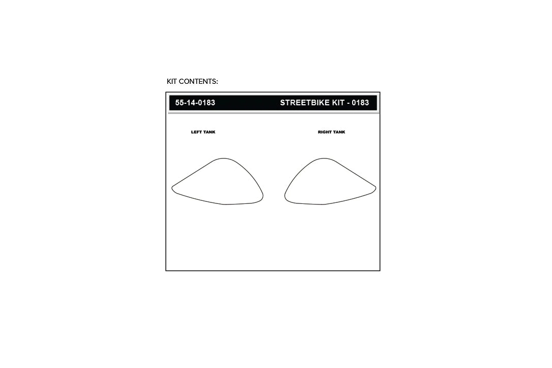Stompgrip Tank Pad schwarz, Icon, Streetbike Tank Kit für Yamaha MT09, 2021-2023, Triumph Triple 1200 RR, RS, 2021-2025
