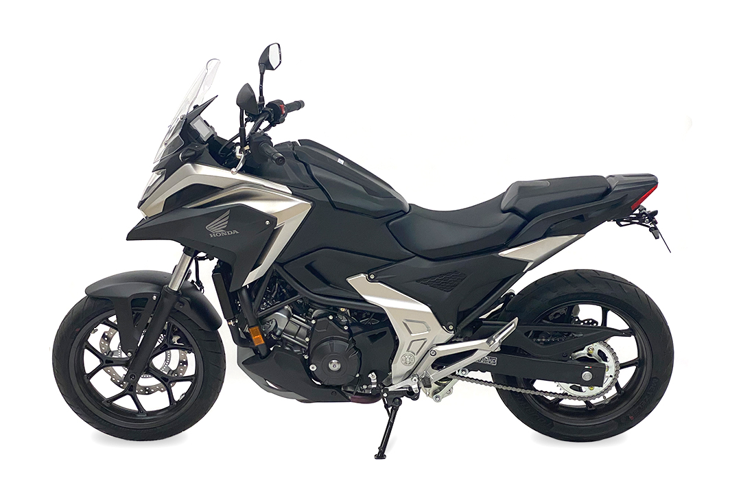 alpha Technik Kennzeichenhalter Edelstahl schwarz für Honda NC750X ab 2021-
