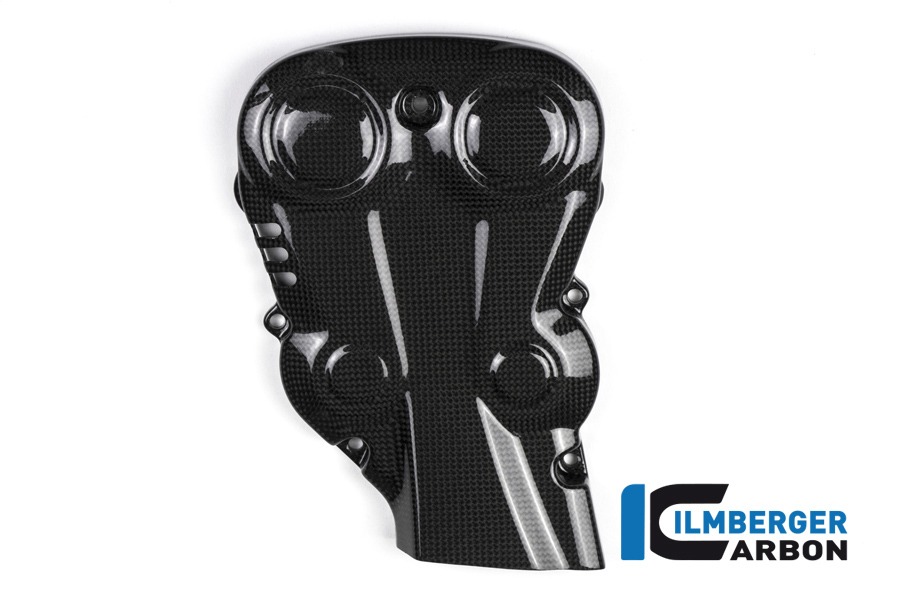 Ilmberger Carbon Zahnriemenabdeckung vertikal glanz, Carbon