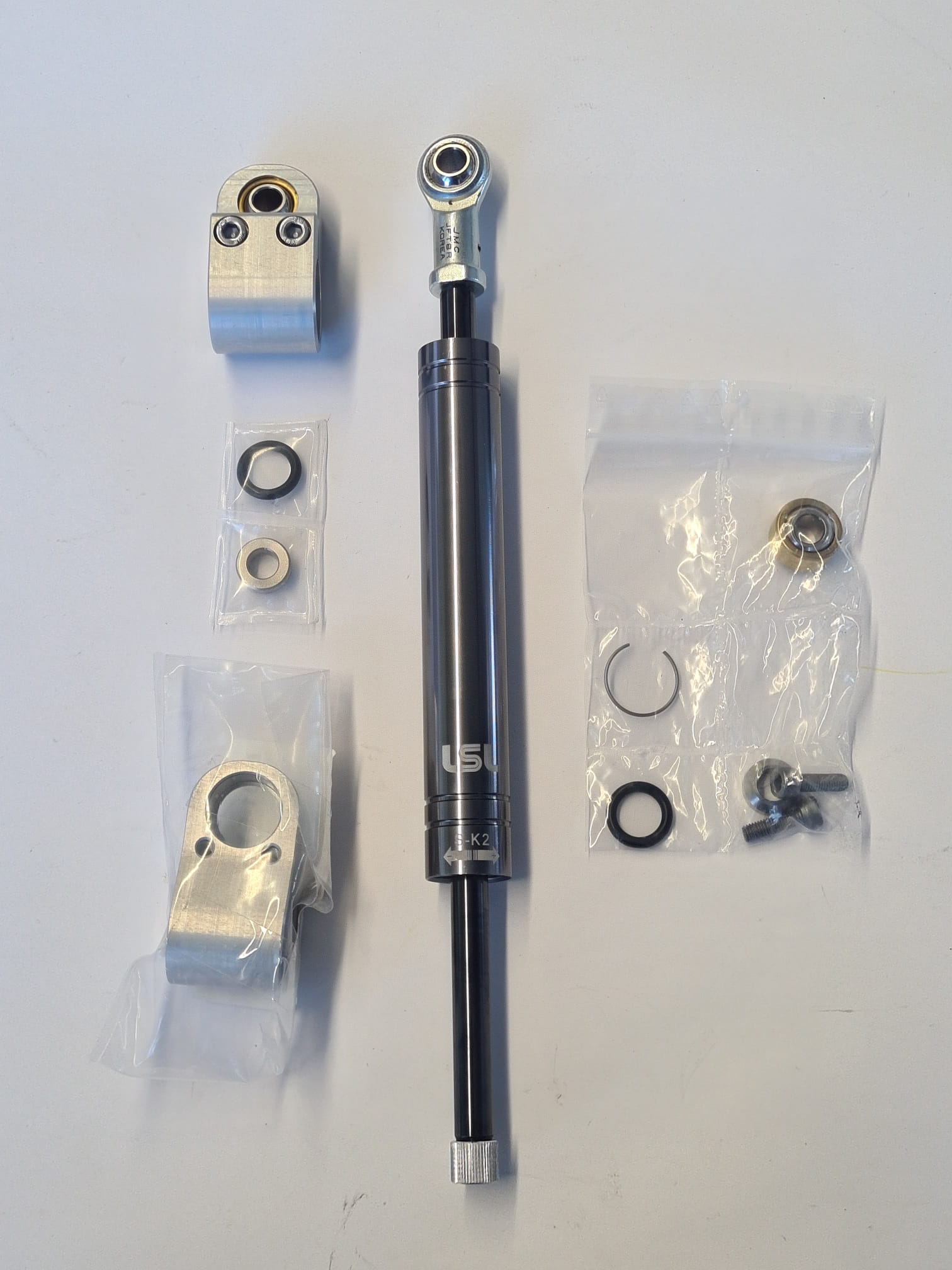 LSL Lenkungsdämpfer 70mm Hub/Schelle 30mm hoch