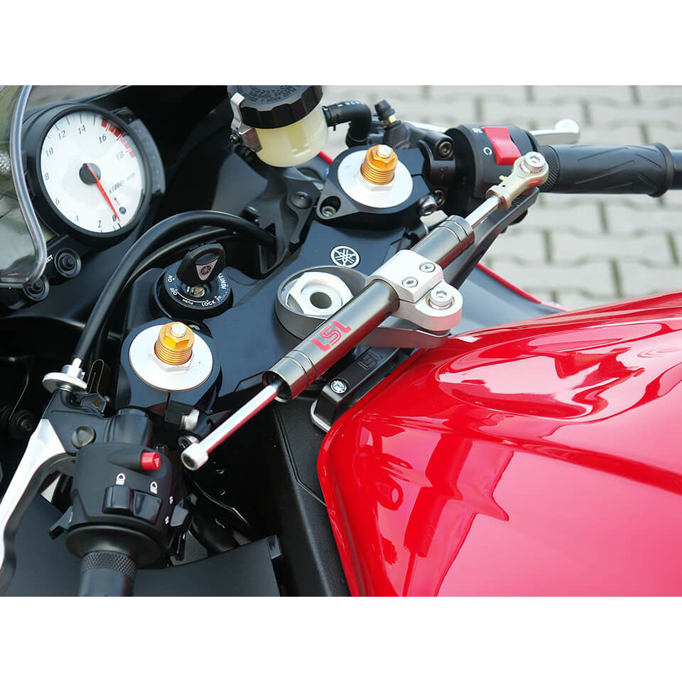 LSL Lenkungsdämpfer Kit mit Teilegutachten für YZF-R6,  2003-2005, titan