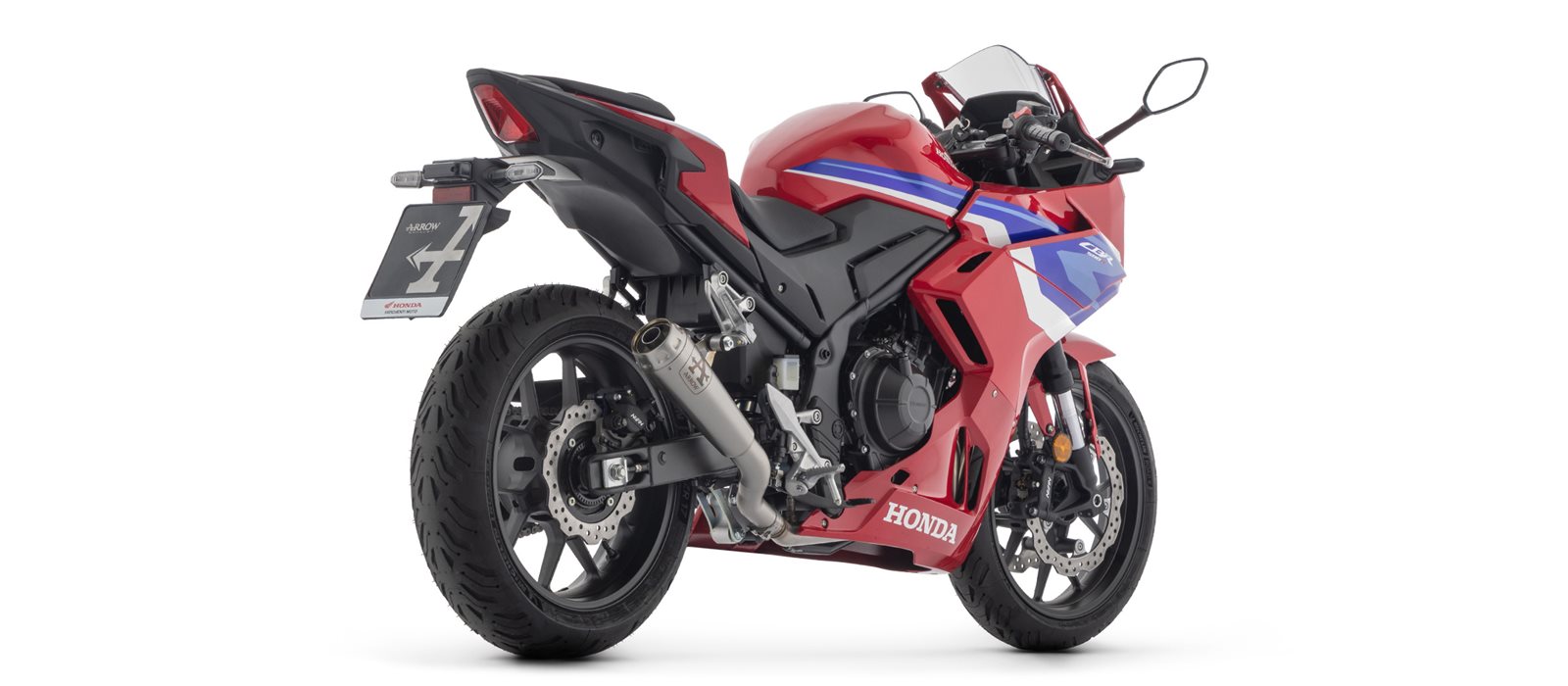 ARROW Auspuff PRO RACE Slip-On NiChrome für Honda CBR500R 2024-