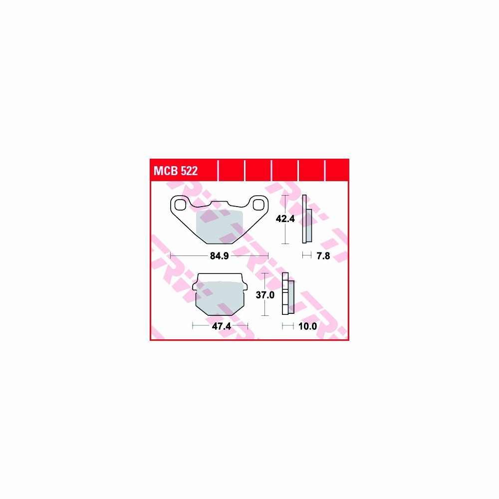 TRW Bremsbelagsatz Allround MCB522