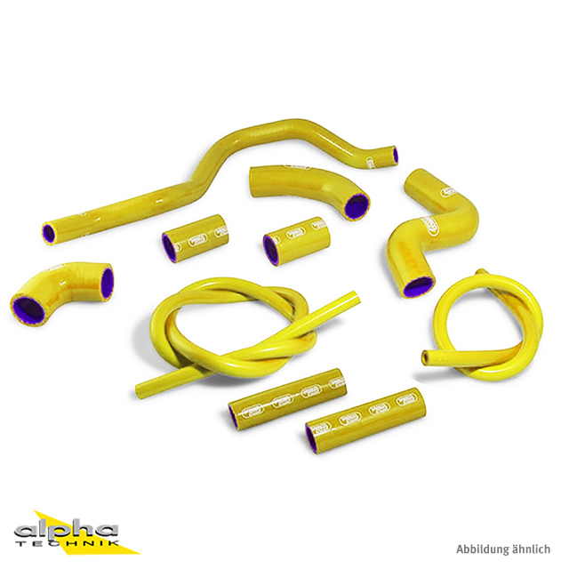 SAMCO SPORT Siliconschlauch Kit gelb für Aprilia RSV4 (R / RF / RR / Factory), 2009-2025