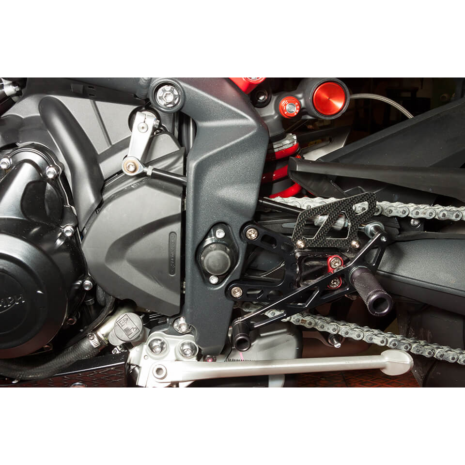 LSL 2Slide-Rastenanlage für Triumph Street Triple R, 2013-, schwarz-rot