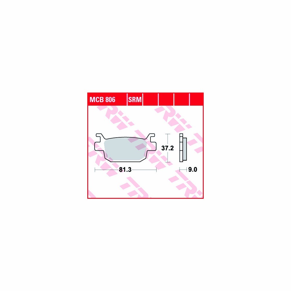 TRW Bremsbelagsatz Allround MCB806 hinten