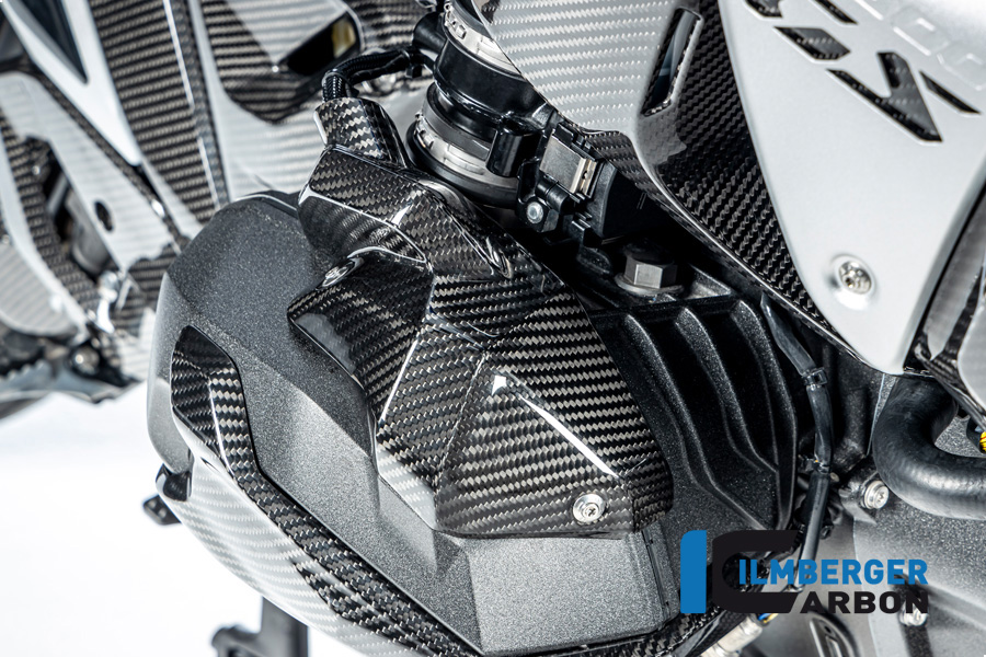 Ilmberger Carbon Einspritzdüsen Abdeckung rechts, glänzend, BMW R1300GS 2023-