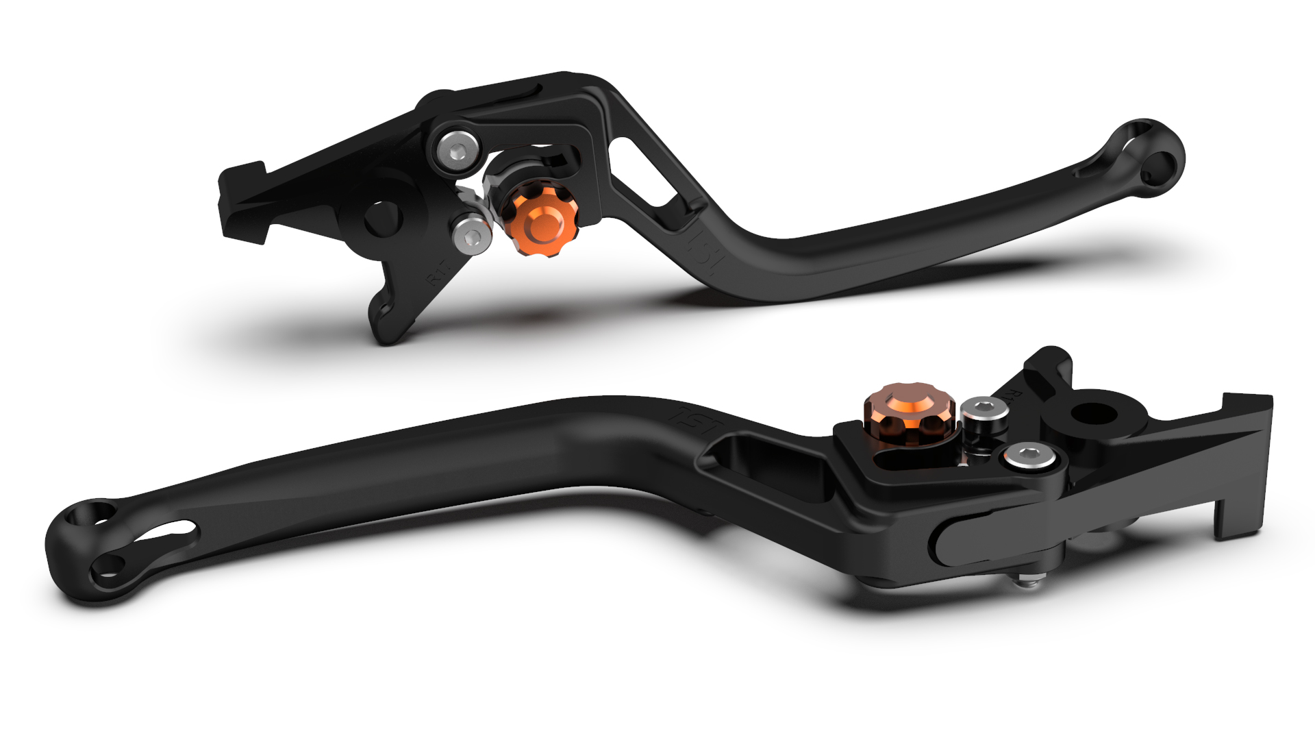 LSL Kupplungshebel BOW L83R,schwarz perlgestrahlt/orange