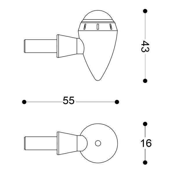 Barracuda Blinker S-LED B-LUX schwarz