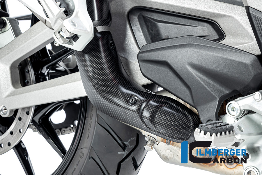 Ilmberger Carbon Auspuffhitzeschutz unten vor dem Schalldämpfer, matt, Ducati Multistrada V4 2020-