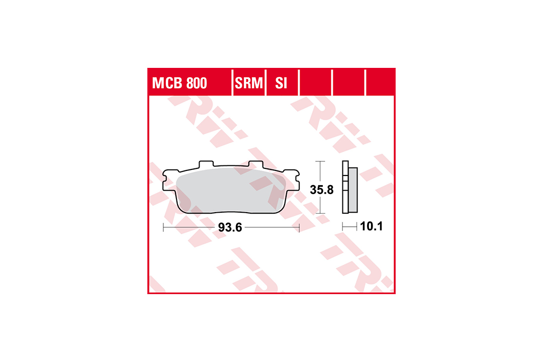 TRW Bremsbelagsatz Sinter Offroad MCB800SI hinten