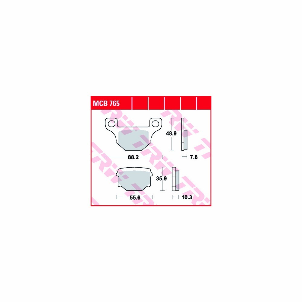 TRW Bremsbelagsatz Allround MCB765
