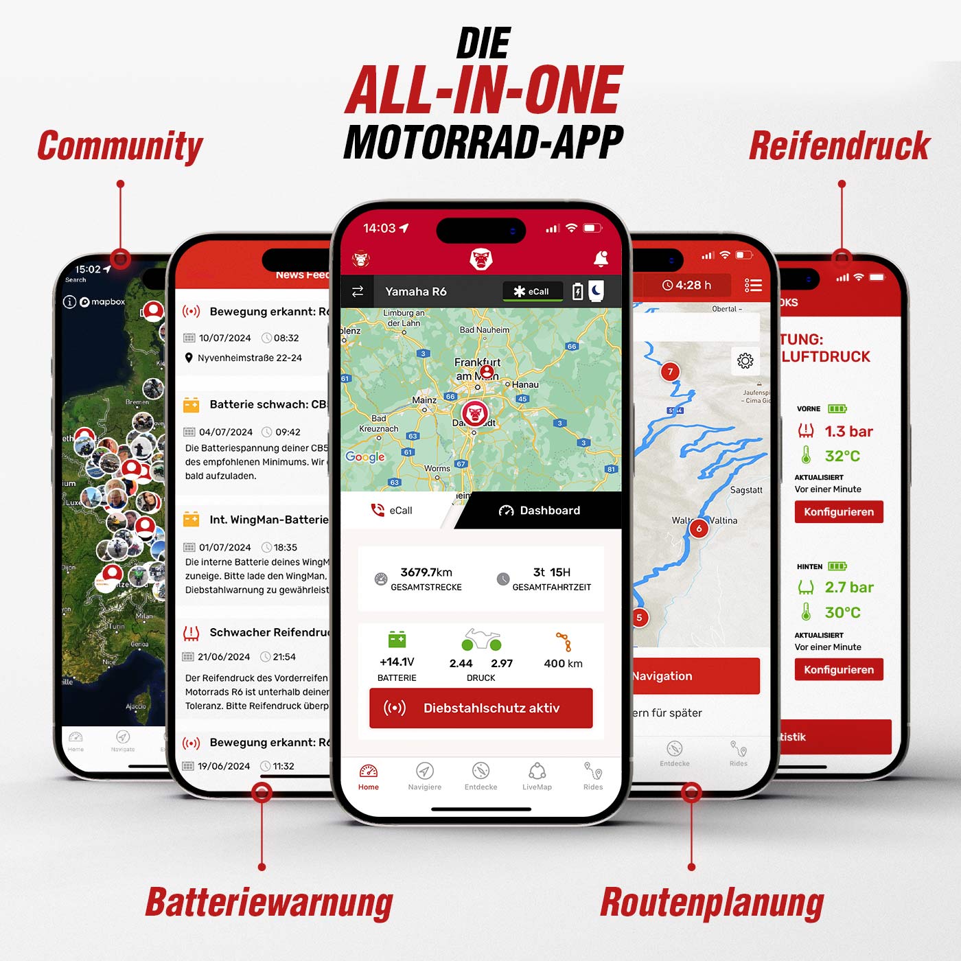 Ridelink Wingman GPS Tracker & Diebstahlmelder 