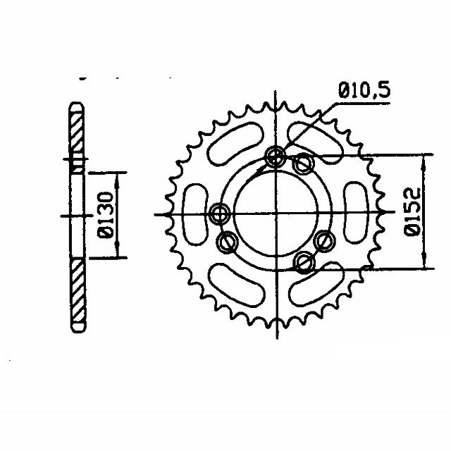 Kettenrad Aluminium, Cagiva Z-42