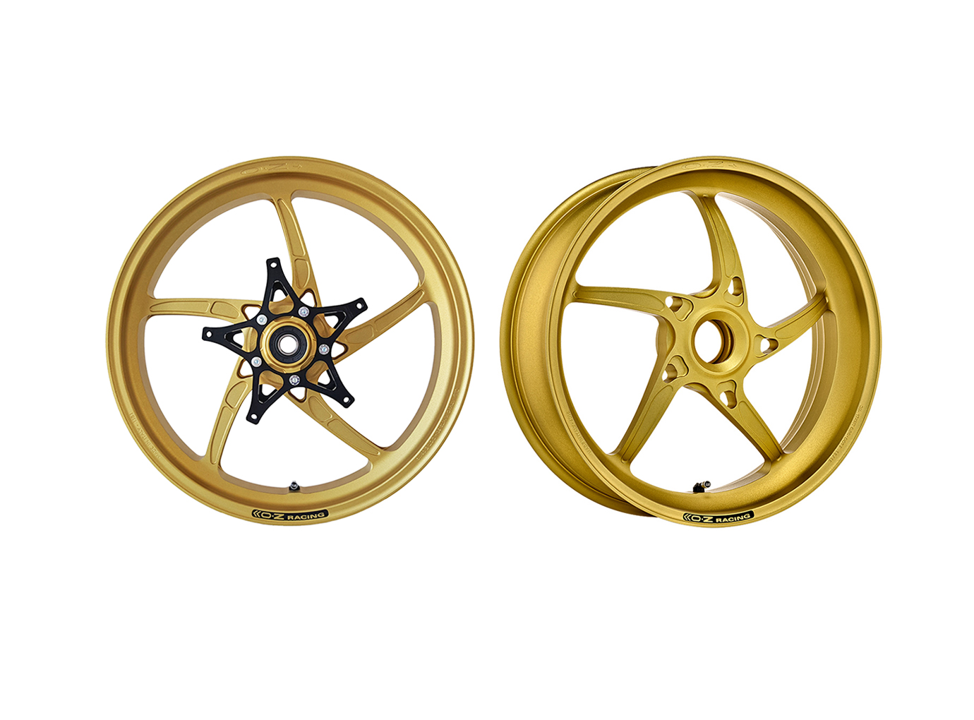 OZ Gass RS-A Aluminium Satz in goldfarben matt für Ducati Monster 937 / plus / SP, 2021-2023