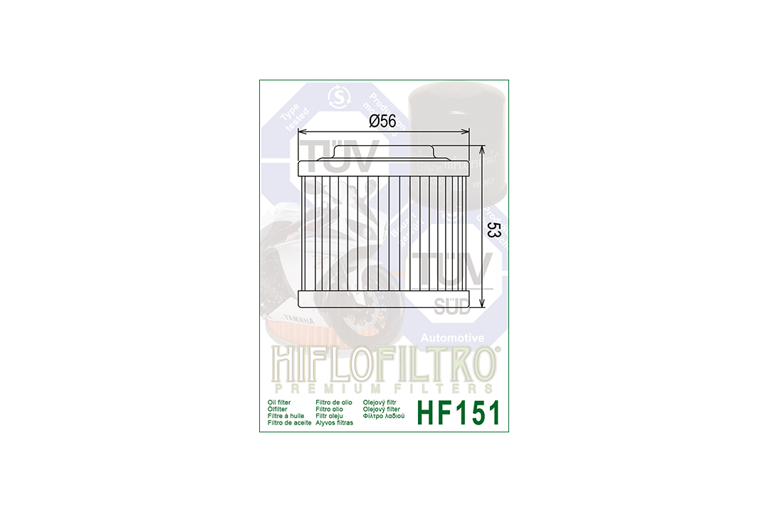 HIFLO Ölfilter HF151 für diverse Aprilia / Bimota / BMW / CCM / Jawa / MZ Modelle